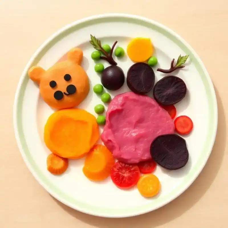 Platillo de bebé con muffins de arándanos